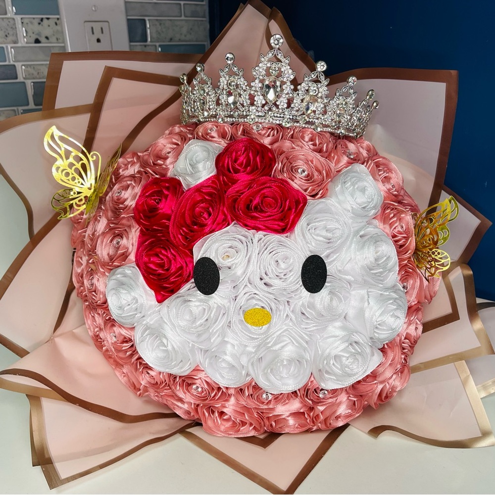 Hello kitty ramo buchon/ribbon bouquet